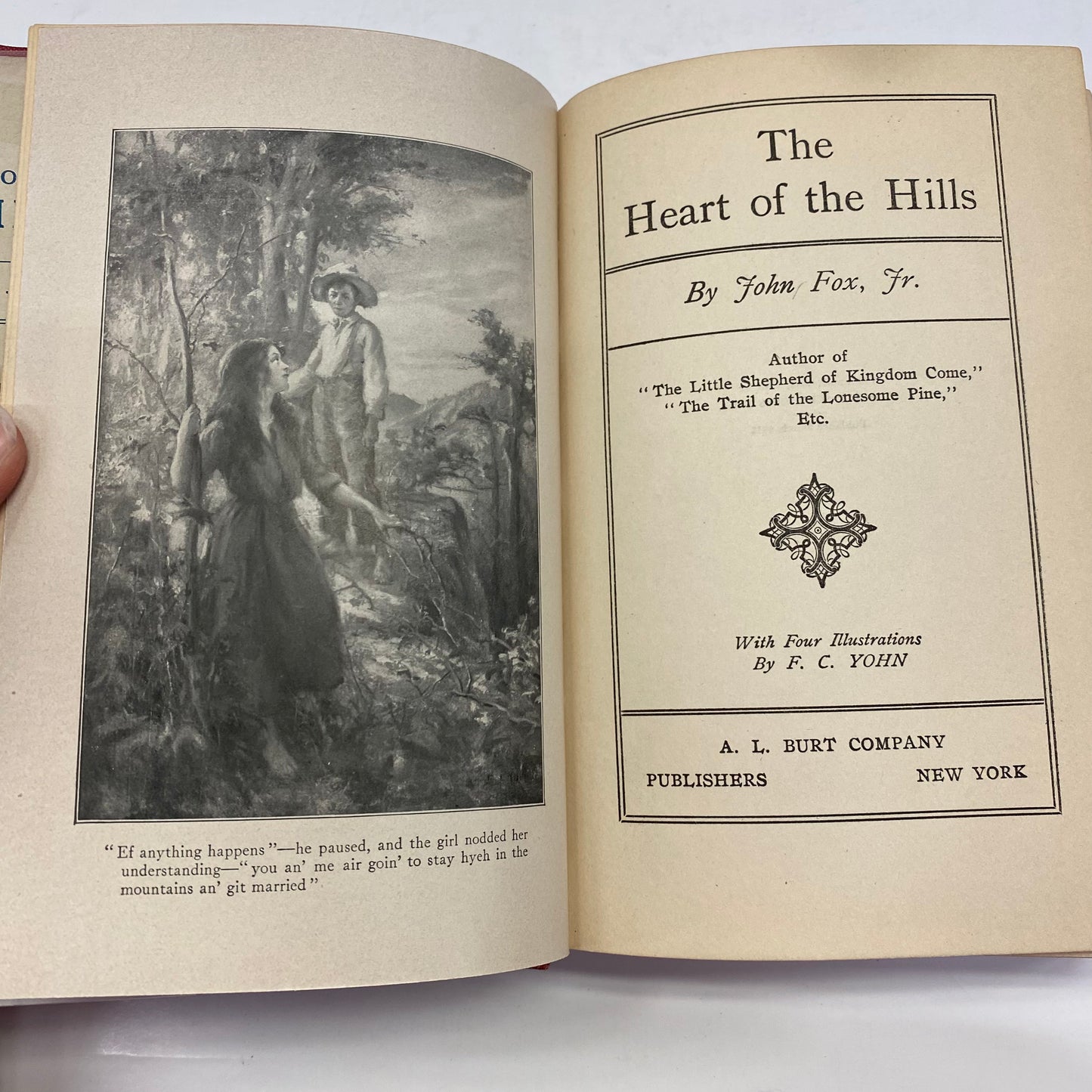 The Heart of the Hills - John Fox Jr. - First Edition - 1913