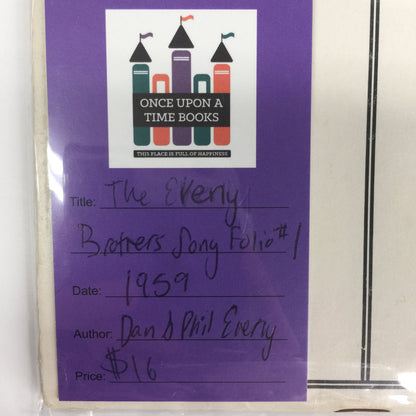 The Everly Brothers Song Folio No. 1 - Dan and Phil Everly - 1959