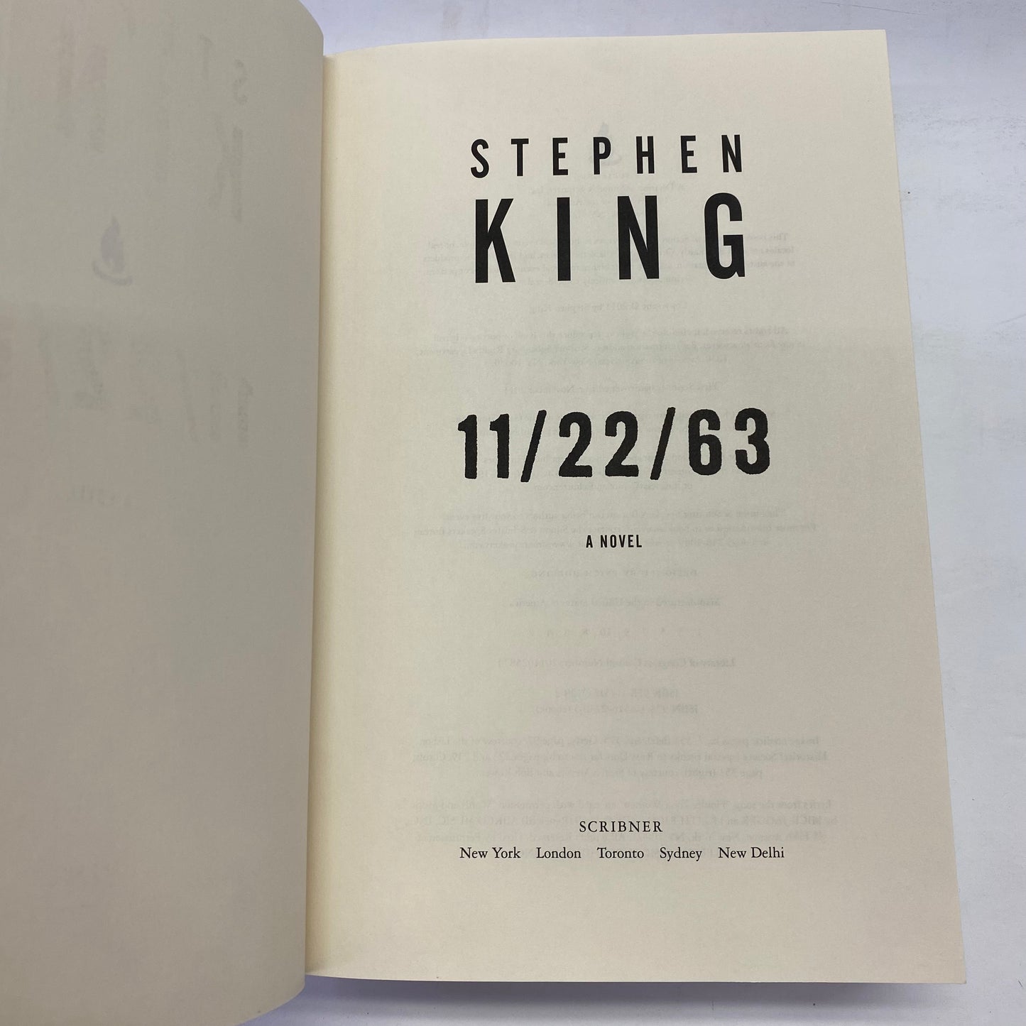 11/22/63 - Stephen King - 1st Edition - 2011