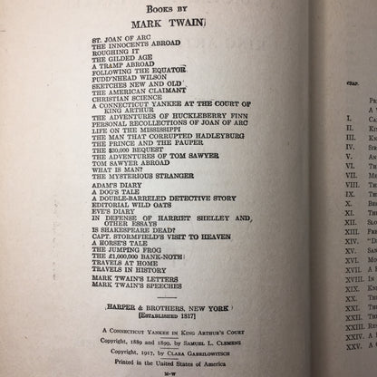 A Connecticut Yankee in King Arthur’s Court - Mark Twain - 1917