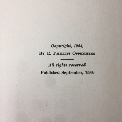 The Strange Boarders of Palace Crescent - E. Phillips Oppenheim - 1st Edition - 1934