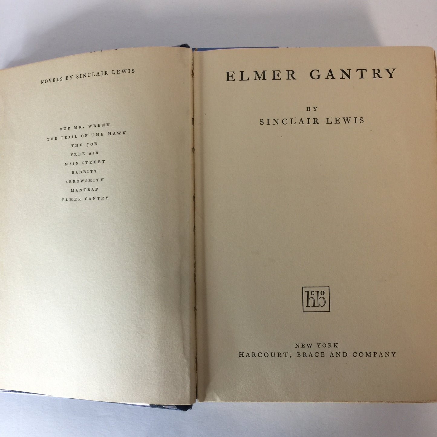 Elmer Gantry - Sinclair Lewis - Early Print - 1927