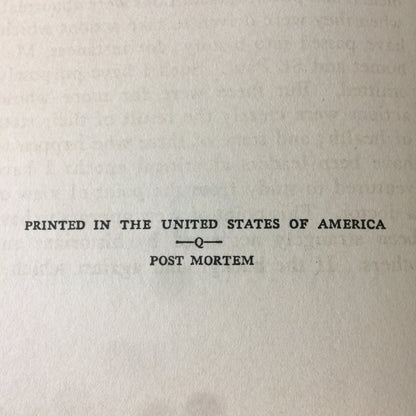 Post Mortem - C. MacLaurin