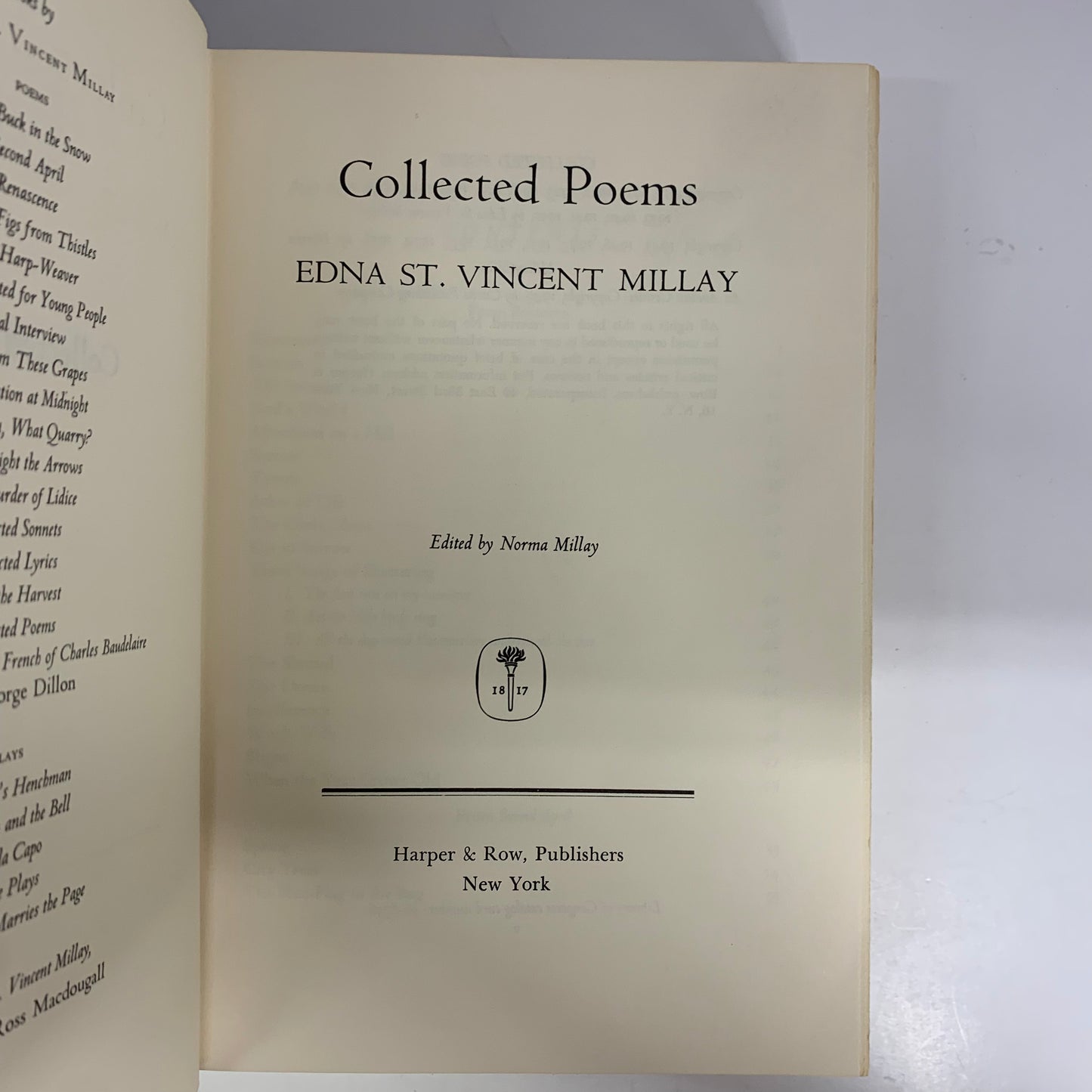 Collected Poems - Edna St. Vincent Millay - 1949