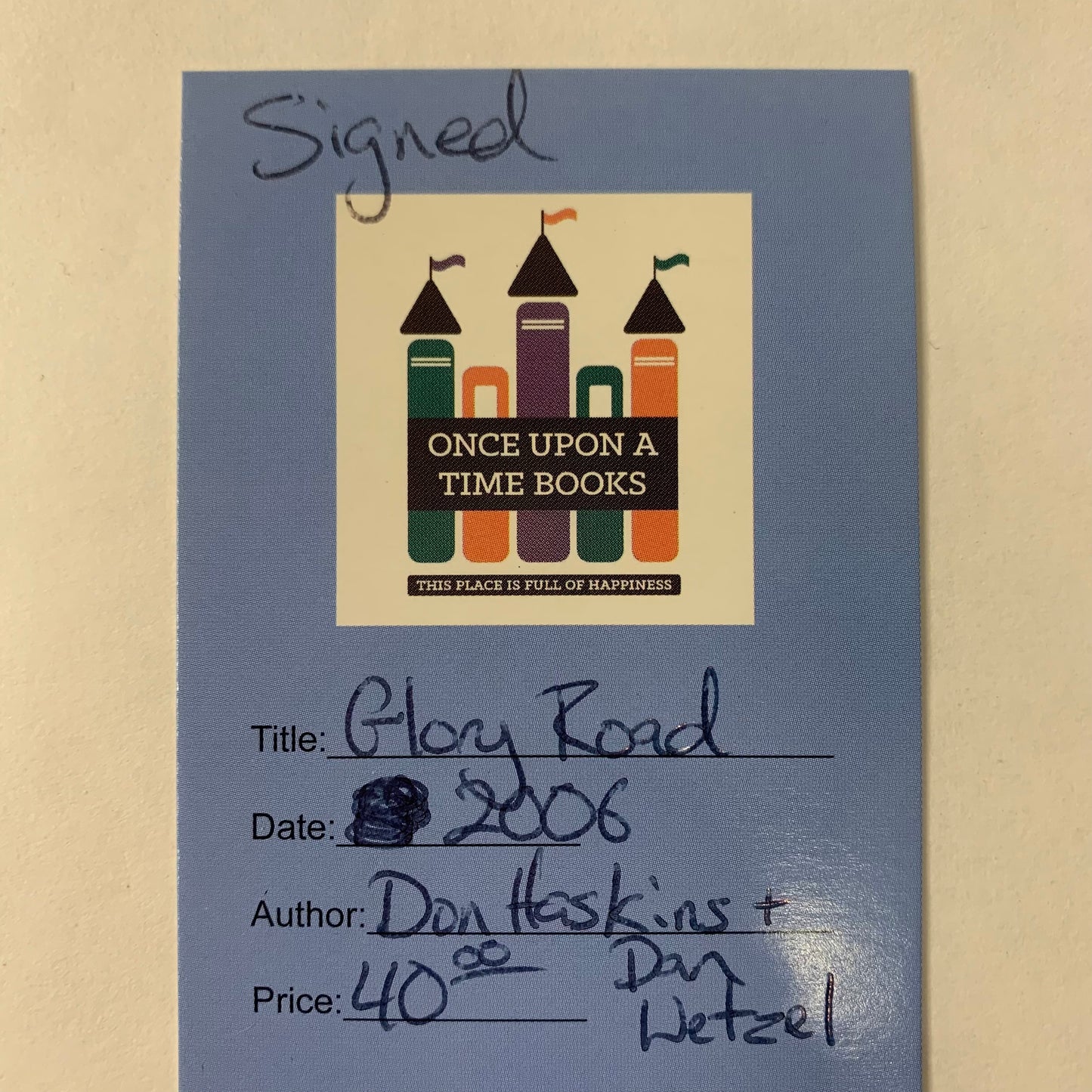 Glory Road - Don Haskins and Dan Wetzel - Signed - 2006