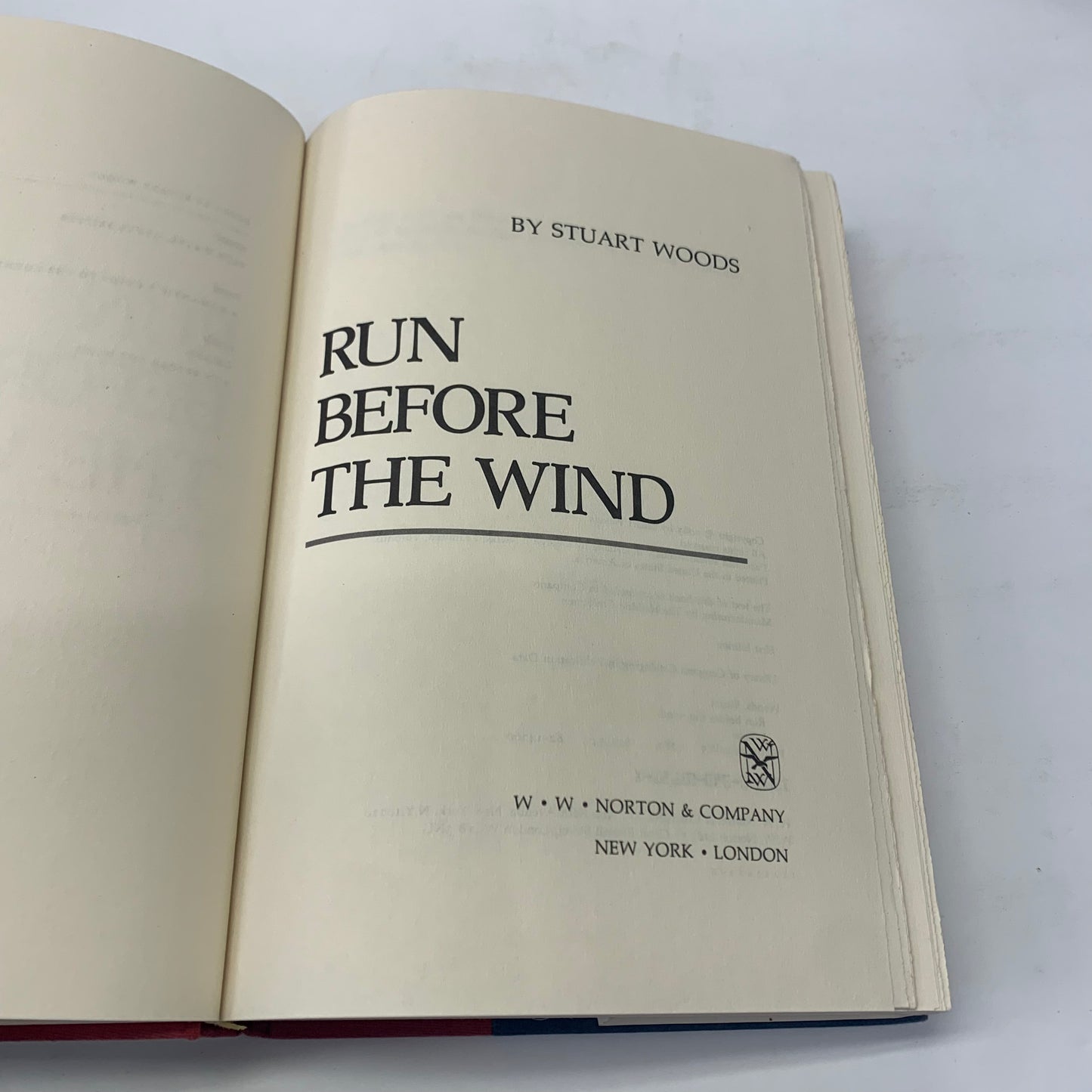 Run Before the Wind - Stuart Woods - 1st Edition - 1983