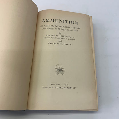 Ammunition - Melvin M. Johnson and Charles T. Haren - 1943