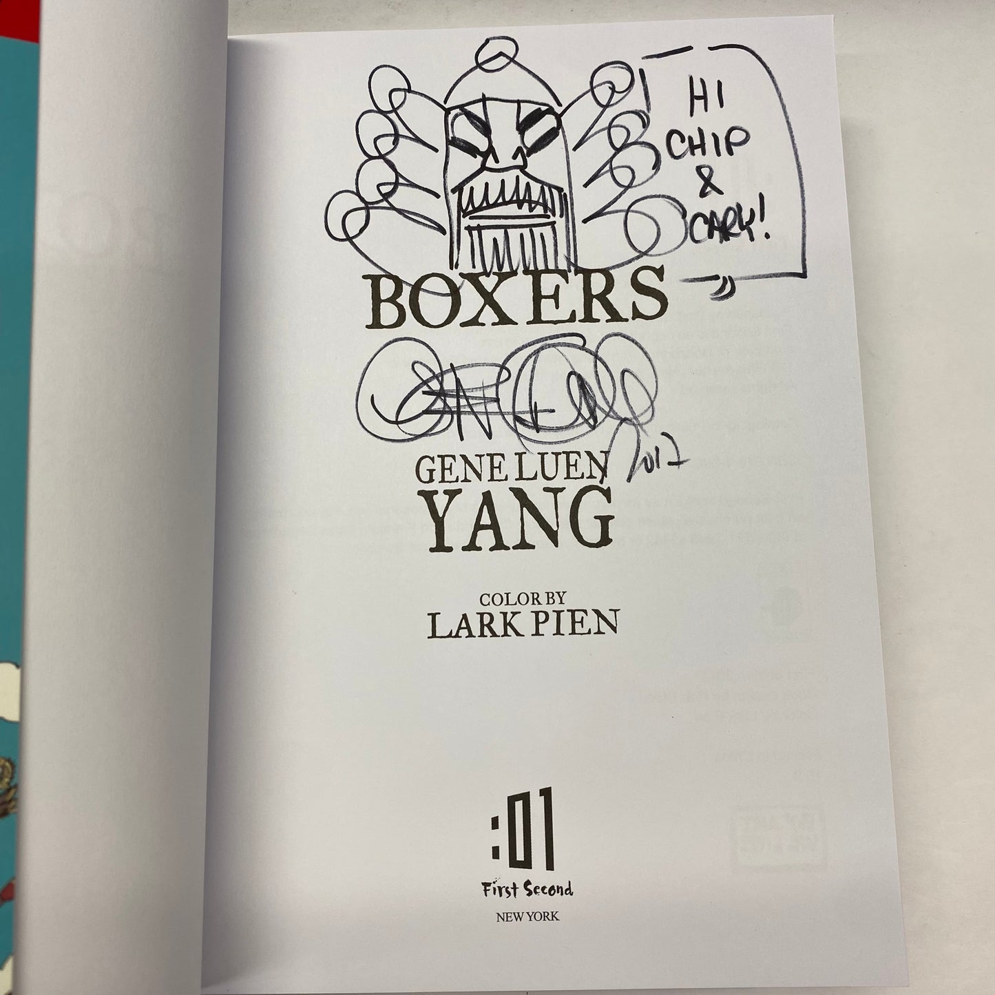 Boxers and Saints - Gene Luen Yang - Signed and Inscribed - 2013