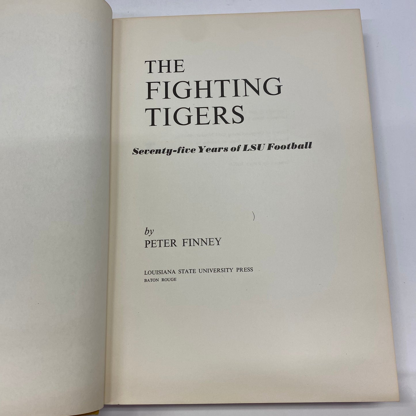 The Fighting Tigers - Peter Finney - Signed - 1980