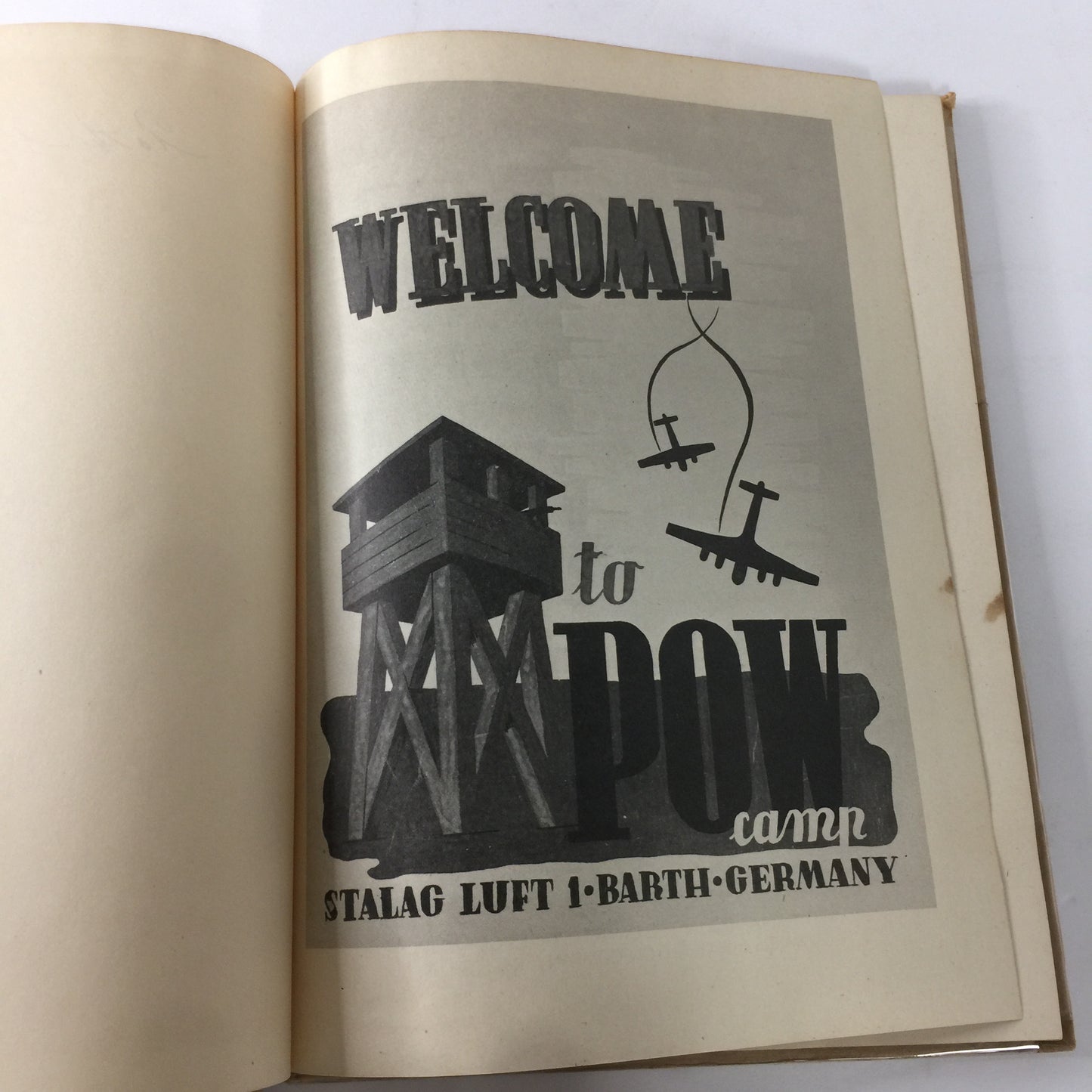 Welcome to POW Camp Stalag Luft 1 - Kriegie Cartoons - 1945