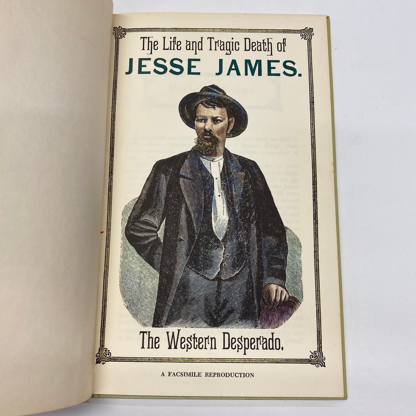 The Life and Tragic Death of Jesse James - Author Unknown - Facsimile Edition - 1966