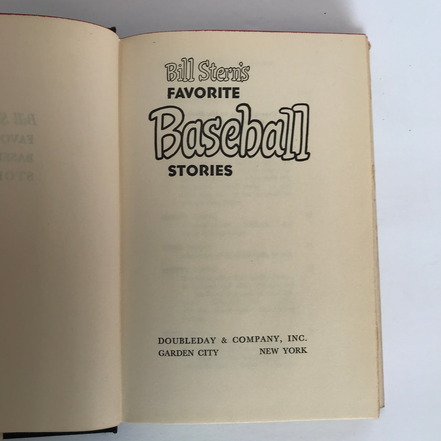 Bill Stern’s Favorite Baseball Memories - Bill Stern - 1949