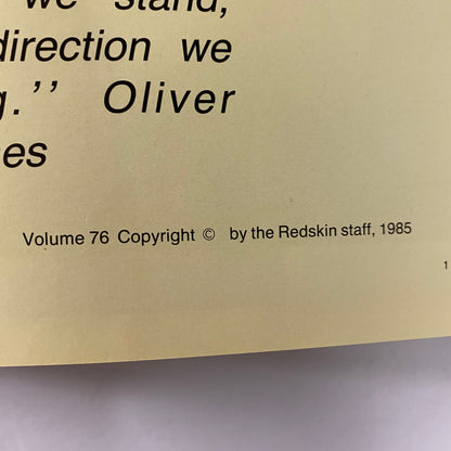 Redskin Yearbook - Oklahoma State University - 1985