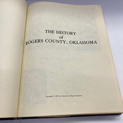 Rogers County History - Claremore College Foundation - Vol. 1 - 1979