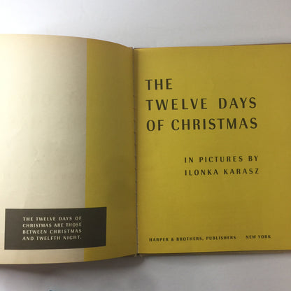 The Twelve Days of Christmas - Illustrated by Ilonka Karasz - 1949