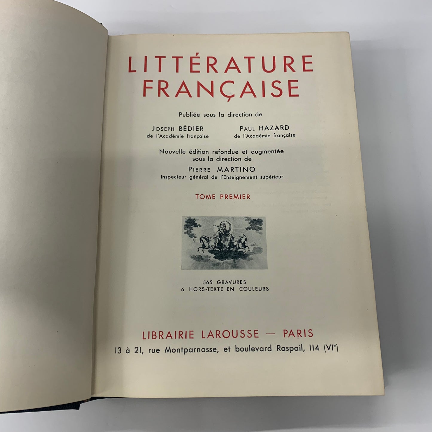 Littérature Francaise - Joseph Bedier Paul Hazaro - 2 Volumes - 1948