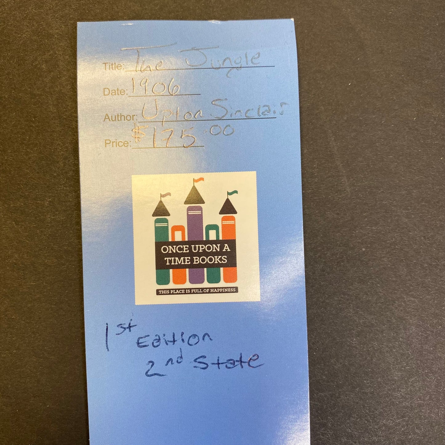 The Jungle - Upton Sinclair - 1st Edition - 2nd State - 1906