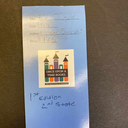 The Jungle - Upton Sinclair - 1st Edition - 2nd State - 1906