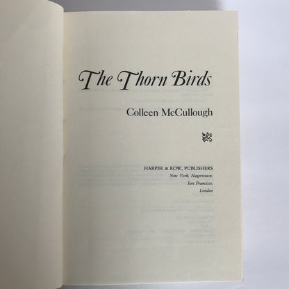 The Thorn Birds - Colleen McCullough - 2nd Print - 1977