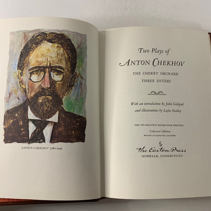 Two Plays: The Cherry Orchard and Three Sisters - Anton Chekhov - Easton Press - 1977