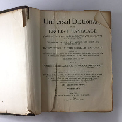 Universal Dictionary of the English Language - Various - 1899