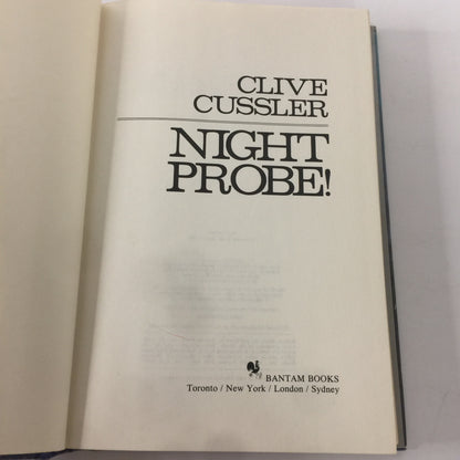 Night Probe! - Clive Cussler - 1st Edition - 1982