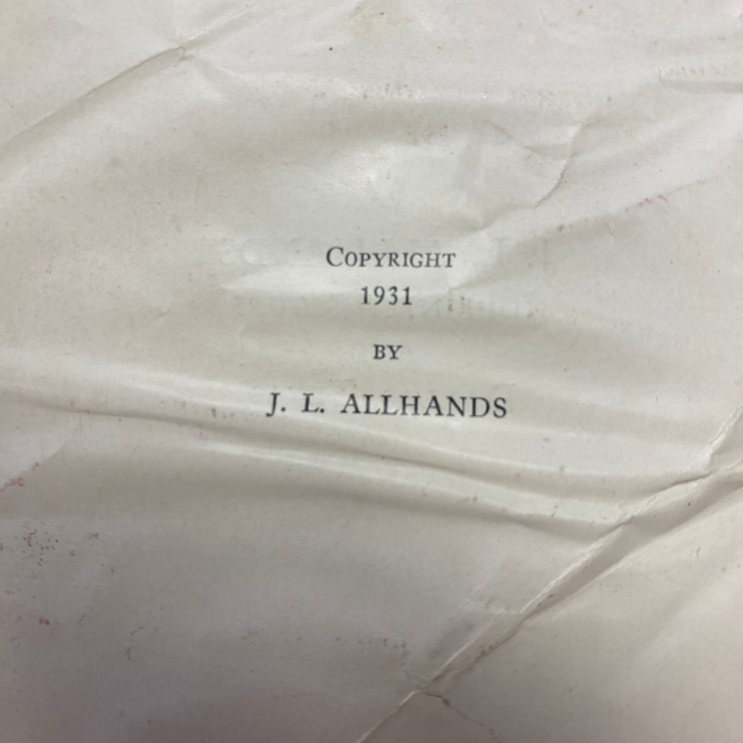 Gringo Builders - J. L. Allnands - Signed - Apparent 1st Edition - 1931