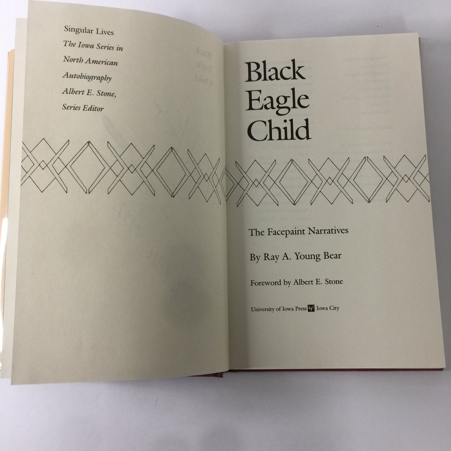 Black Eagle Child - Ray A. Young Bear - Signed - 1st Edition - 1992