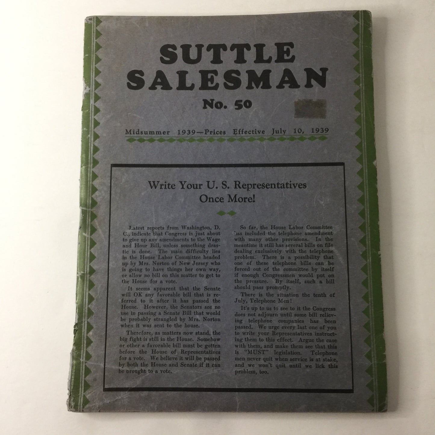 Suttle Salesman - Various - No. 50 - 1939