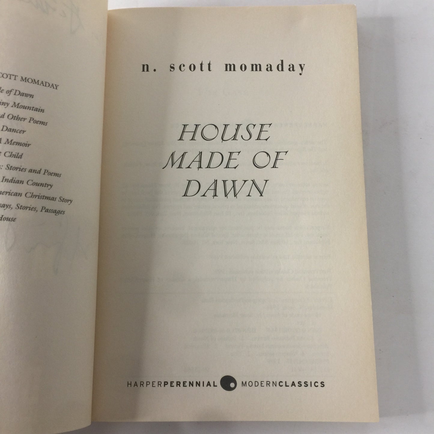 House Made of Dawn - M. Scott Momaday - Signed - 1999