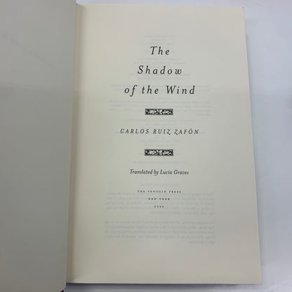 The Shadow of the Wind - Carlos Ruiz Zafón - First Edition - 2004