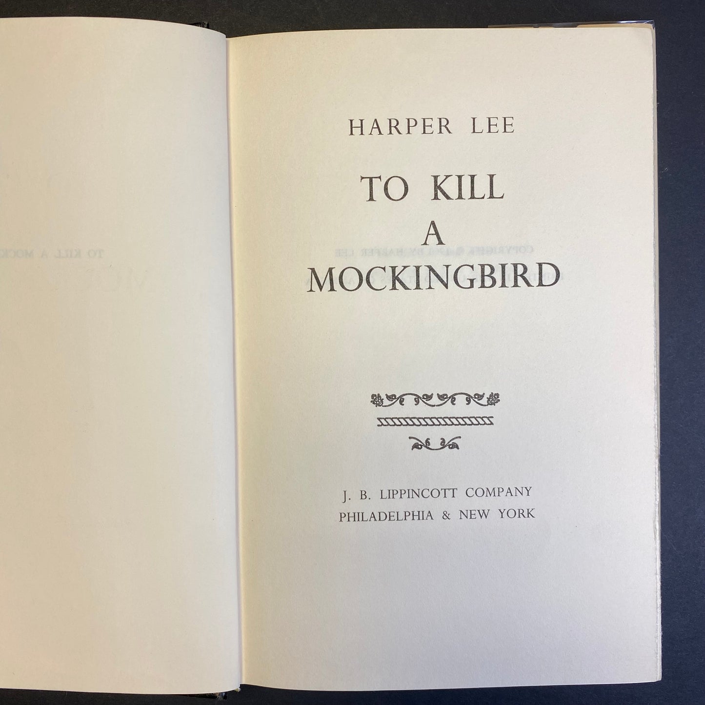 To Kill A Mockingbird - Harper Lee - 1st Book Club Edition - 1960