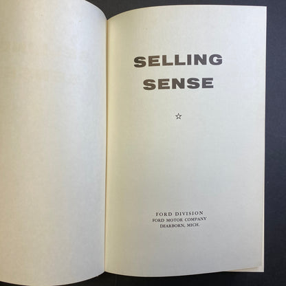 Selling Sense - Thomas Byrnes Ford Division - 1954