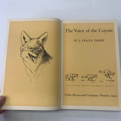 The Voice of the Coyote - J. Frank Dobie - 1st Edition - 1949