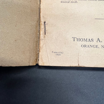 Edison Re-Creations: Alphabetically Classified - Thomas A. Edison Inc. - 1920