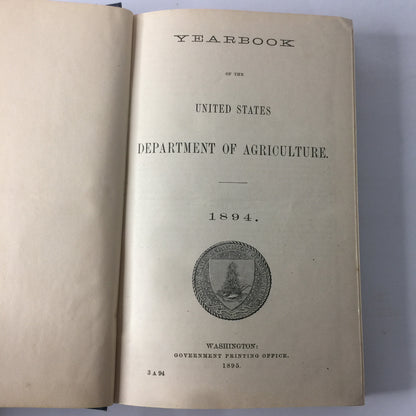 Yearbook of the Department of Agriculture - Chas W. Dabney - 1894