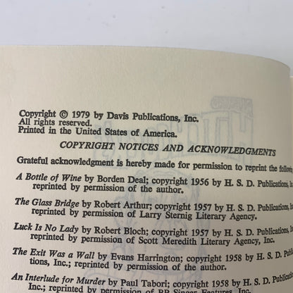 Alfred Hitchcock’s Tales to Send Chills Down Your Spine - Various - 1st Edition - Book Club Edition - 1979