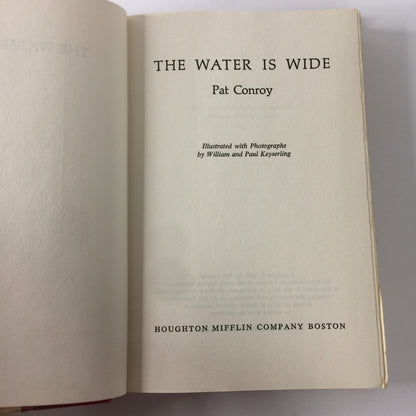 The Water Is Wide - Pat Conroy - Book Club - 1972