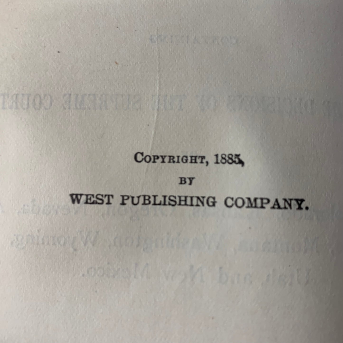 Pacific Reporter Vol. 6 - Denton G. Burdick - 1885