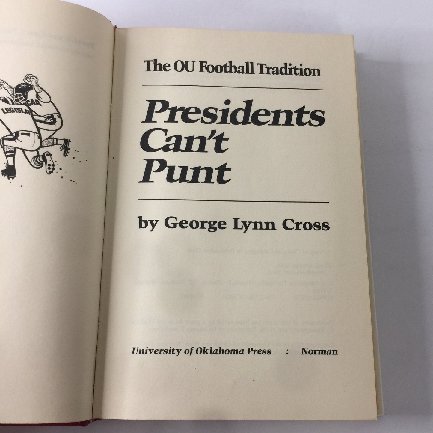 Presidents Can’t Punt - George Lynn Cross - 1977