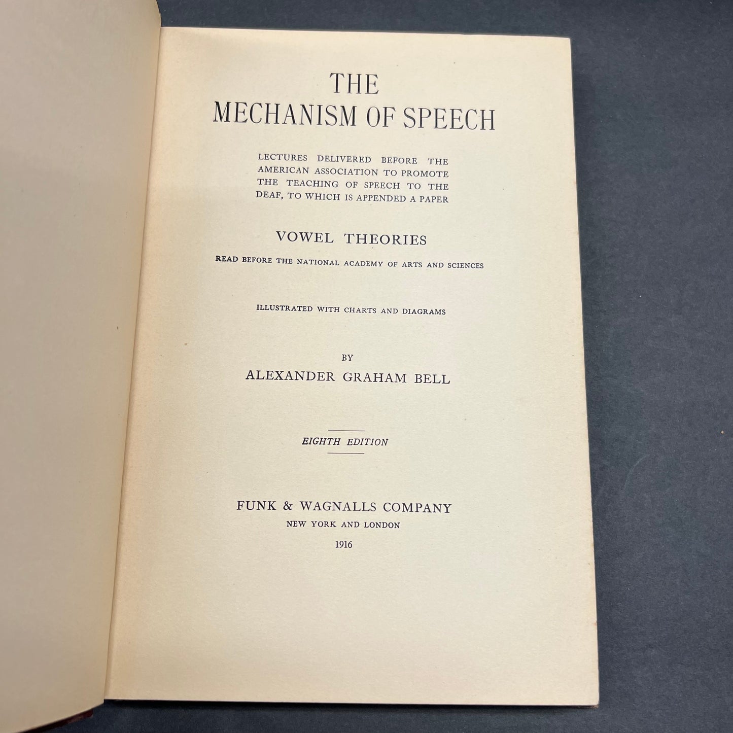 The Mechanism of Speech - Alexander Graham Bell - 1916