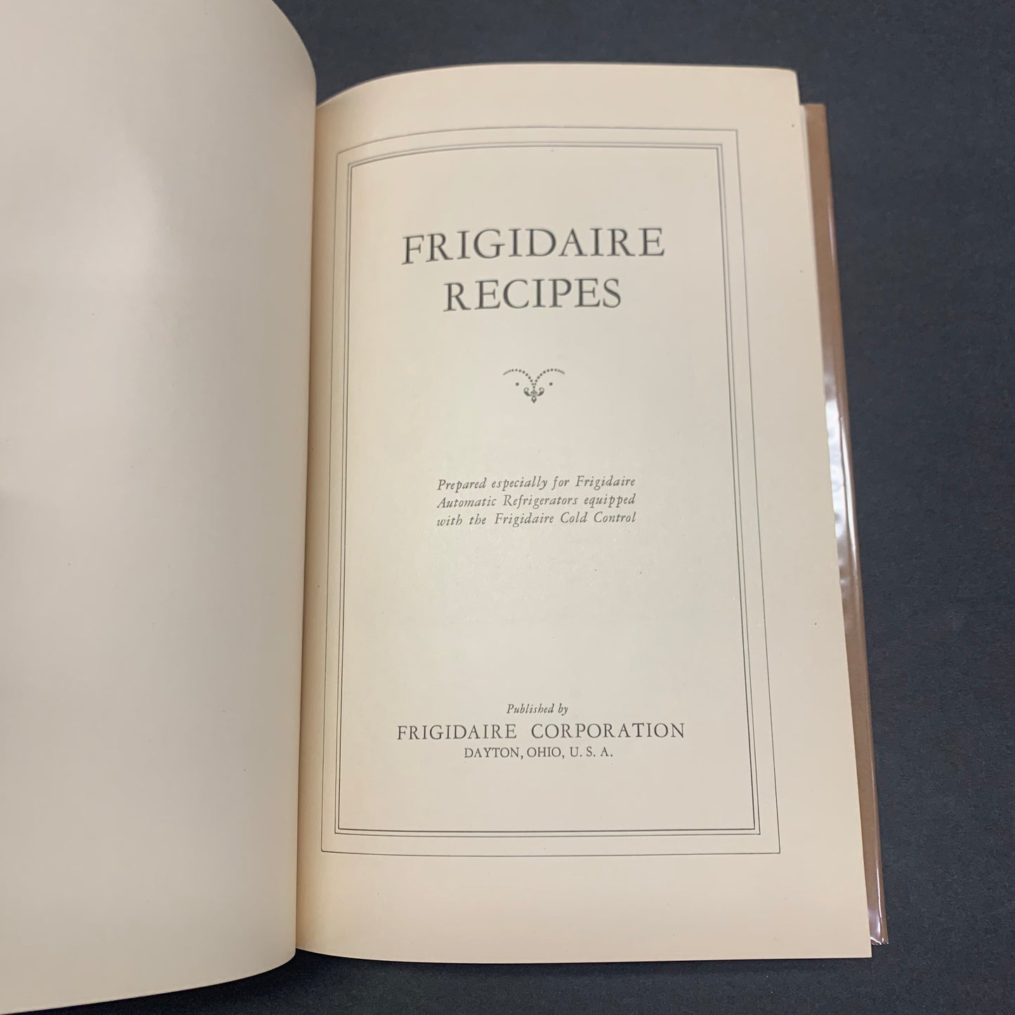 Frigidaire Recipes - Frigidaire Corporation - 1928