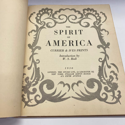 The Spirit of America - W. S. Hall - 1930