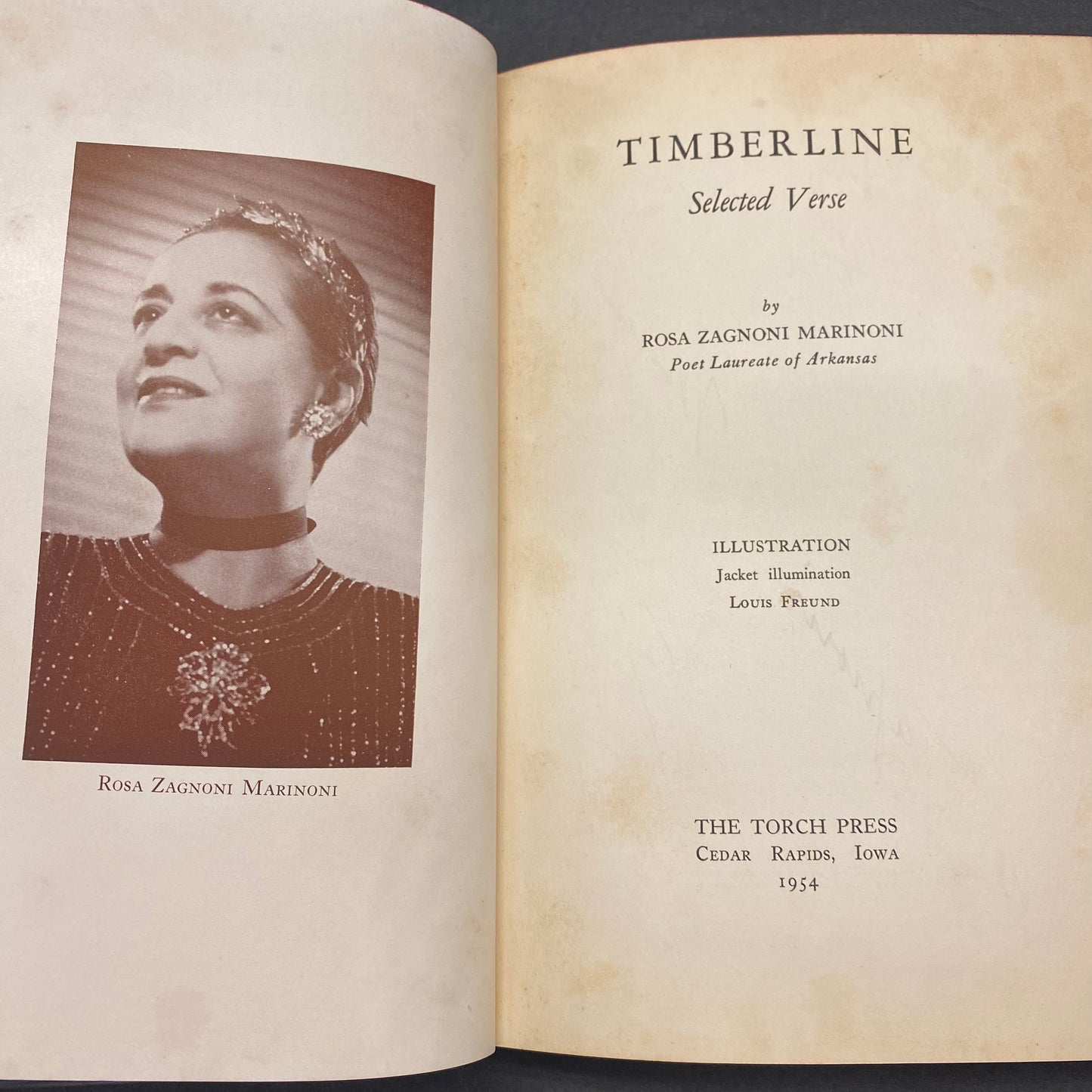 Timberline: Selected Verse - Rosa Zagnoni Marinoni - #104/500 - Signed - 1954