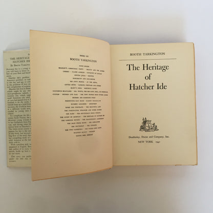 The Heritage of Hatcher Ide - Booth Tarkington - 1st Edition - 1941