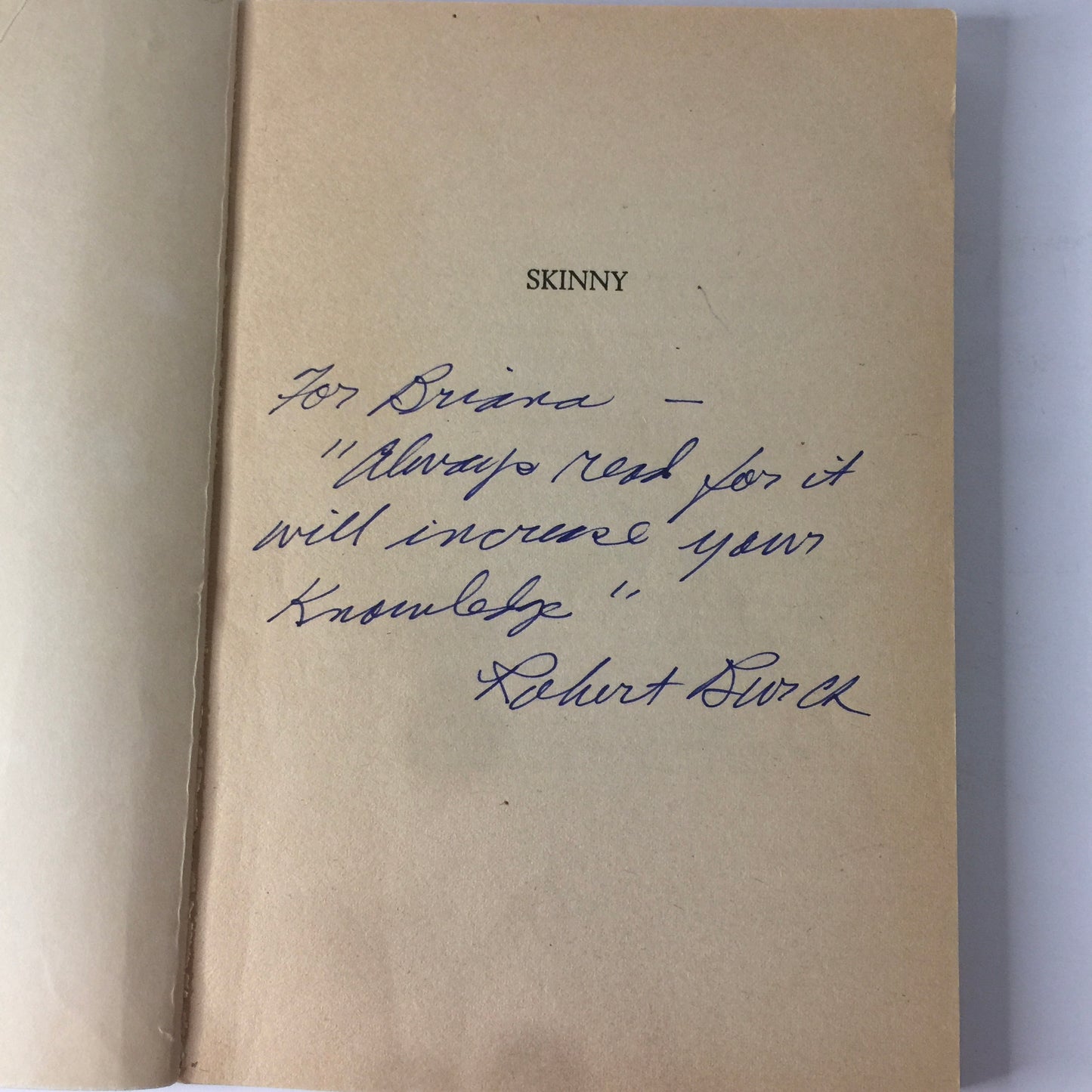 Skinny - Robert Burch - Signed - 1964