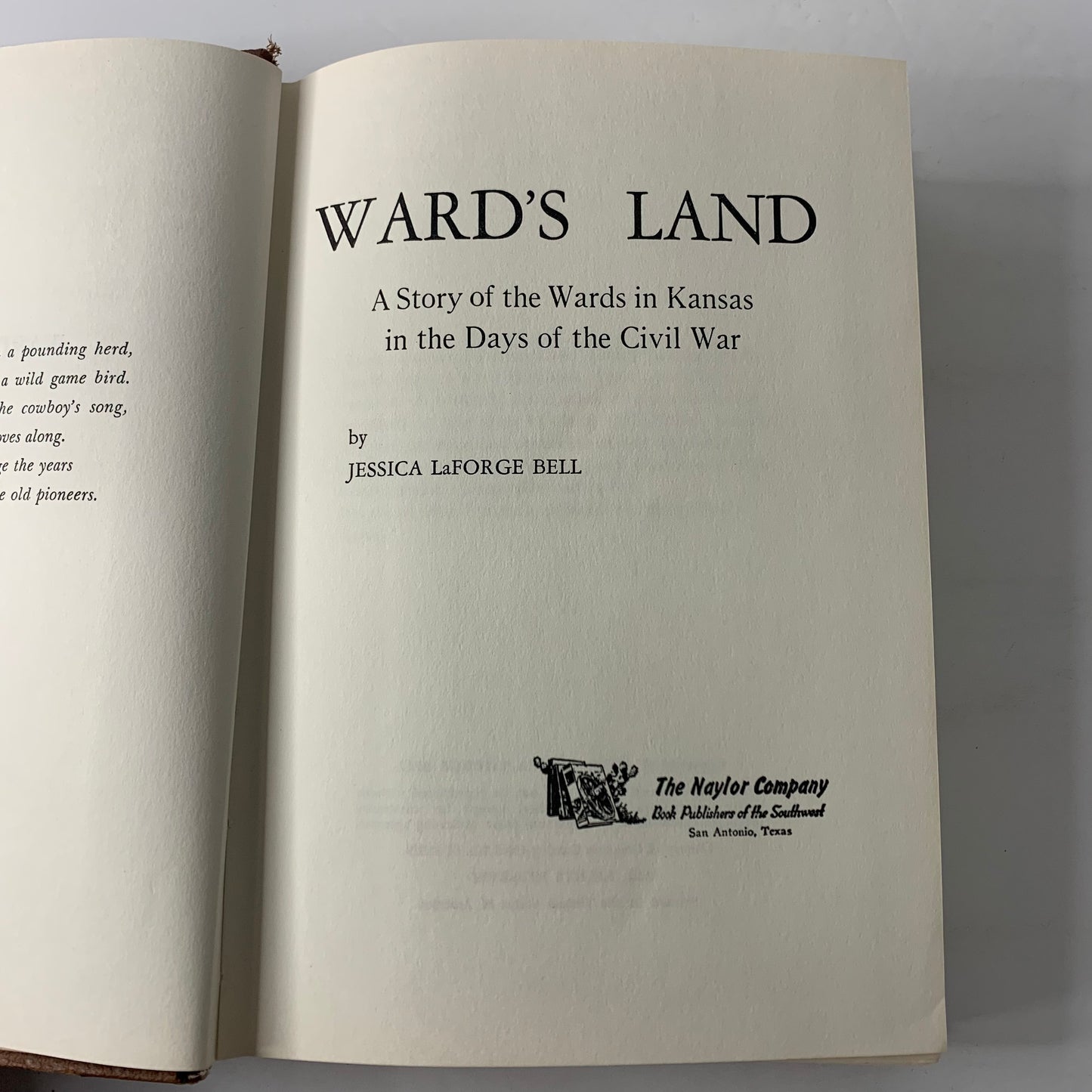 Ward’s Land - Jessica LaForge Bell - 1967