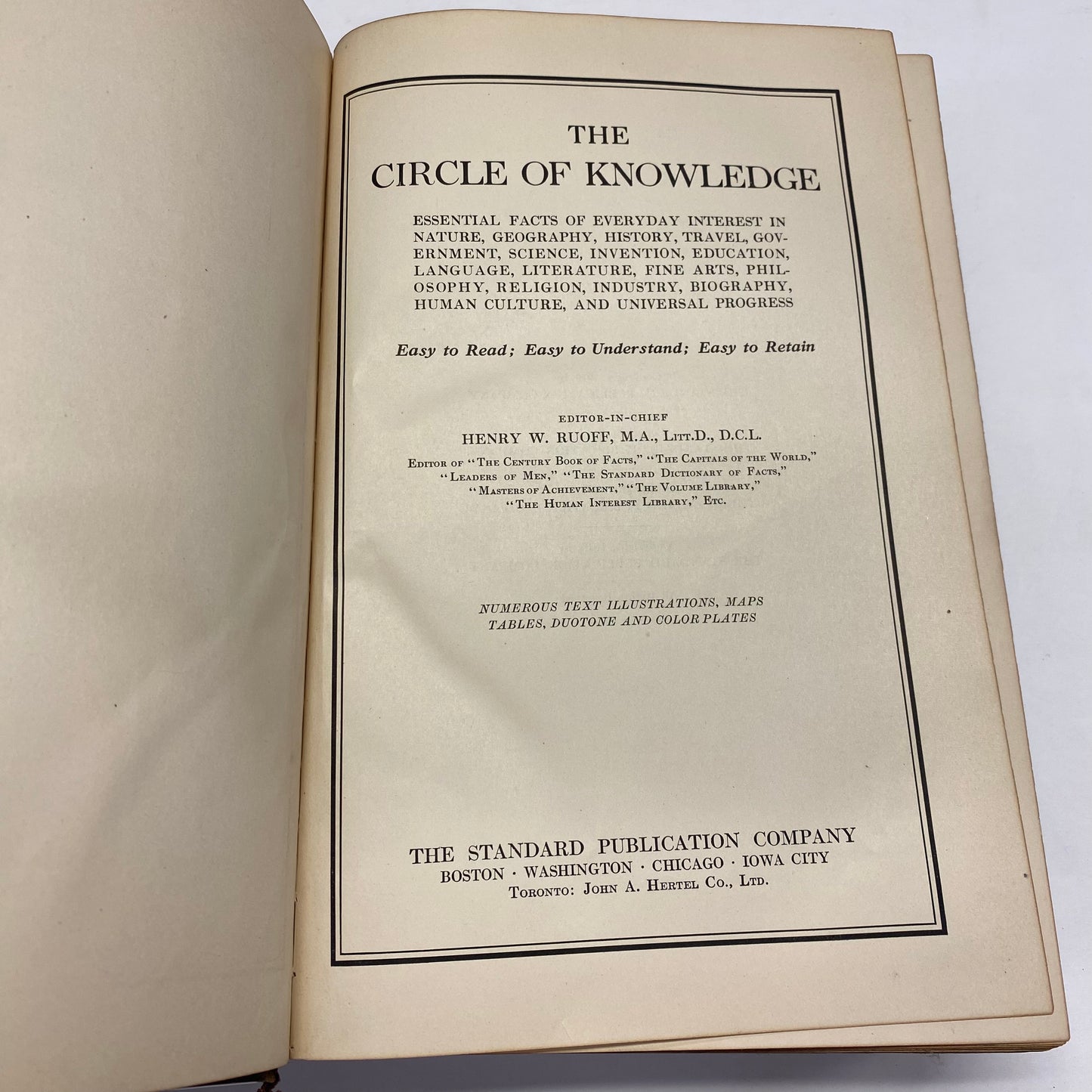 The Circle of Knowledge - Henry W. Ruoff - 1919