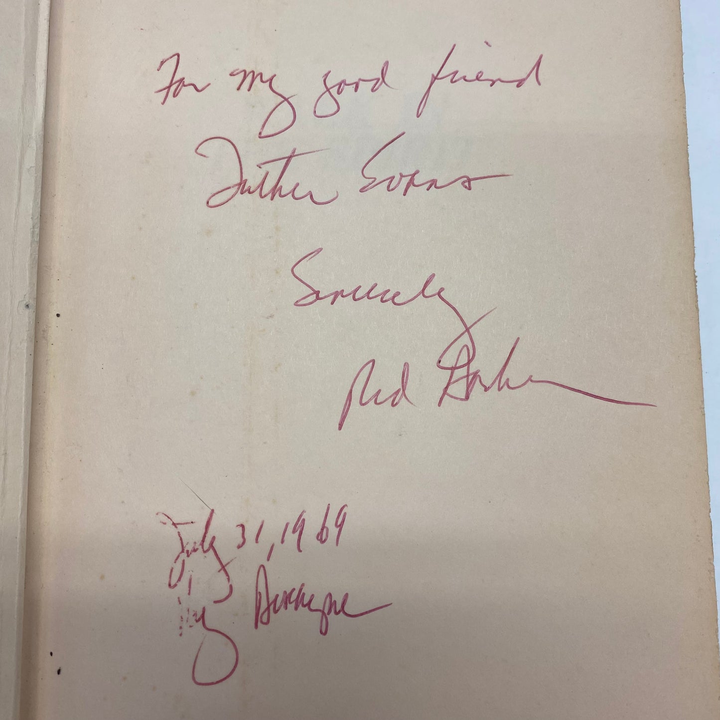 Walk in the Spirit - Red Barber - Signed - 1st Edition - 1961