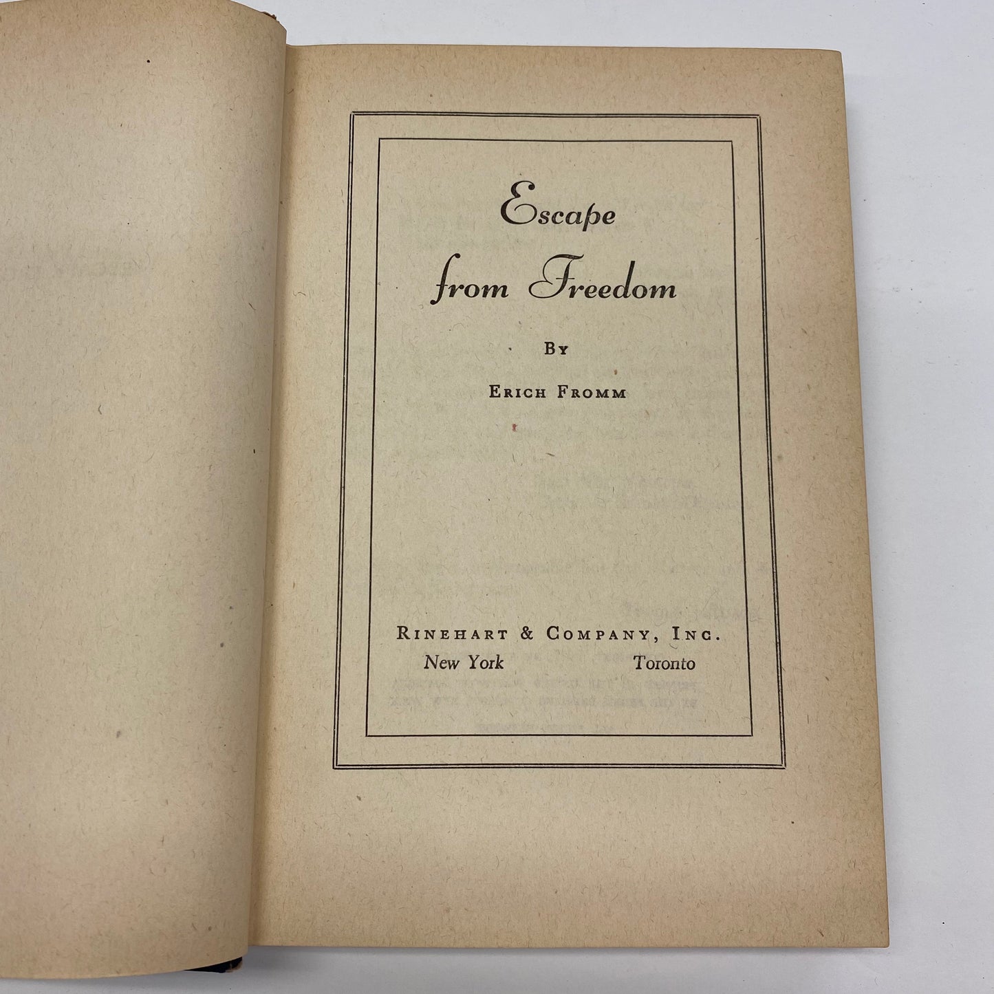 Escape From Freedom - Erich Fromm - 1941